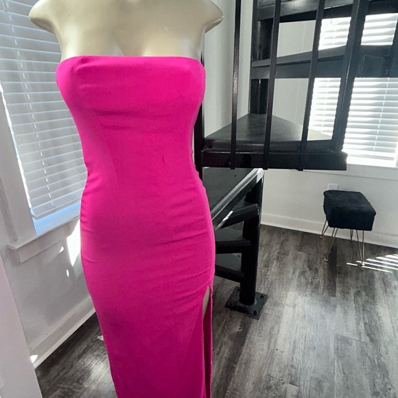 Jay Godfrey Oliver Gown Strapless Fuscia Pink Women’s Size 0 - Picture 5 of 7